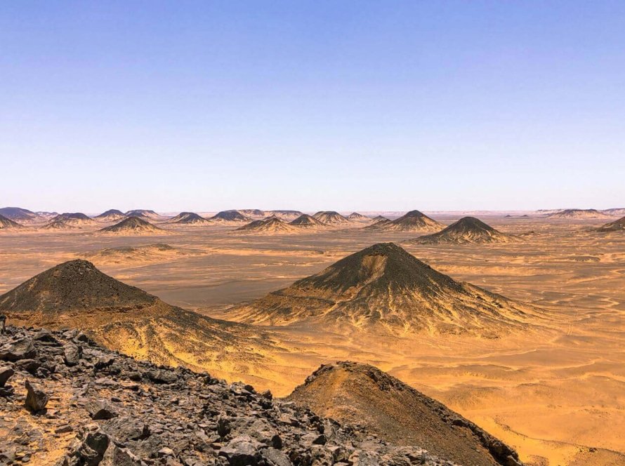 A-picture-of-the-wonderful-black-desert-in-Egypt